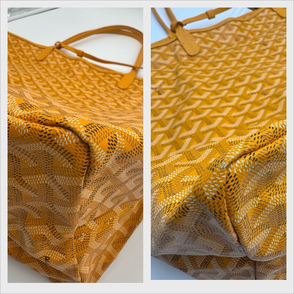 Goyard St Louis GM Yellow Snoopy Marquage Tote w/ Pochette & Dust Bag - Picture 14 of 17